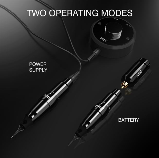 PMU Light Weight Brushless Motor Permanent Makeup Tattoo Machine Gun With RCA Connector Needle Stroke Adjustment