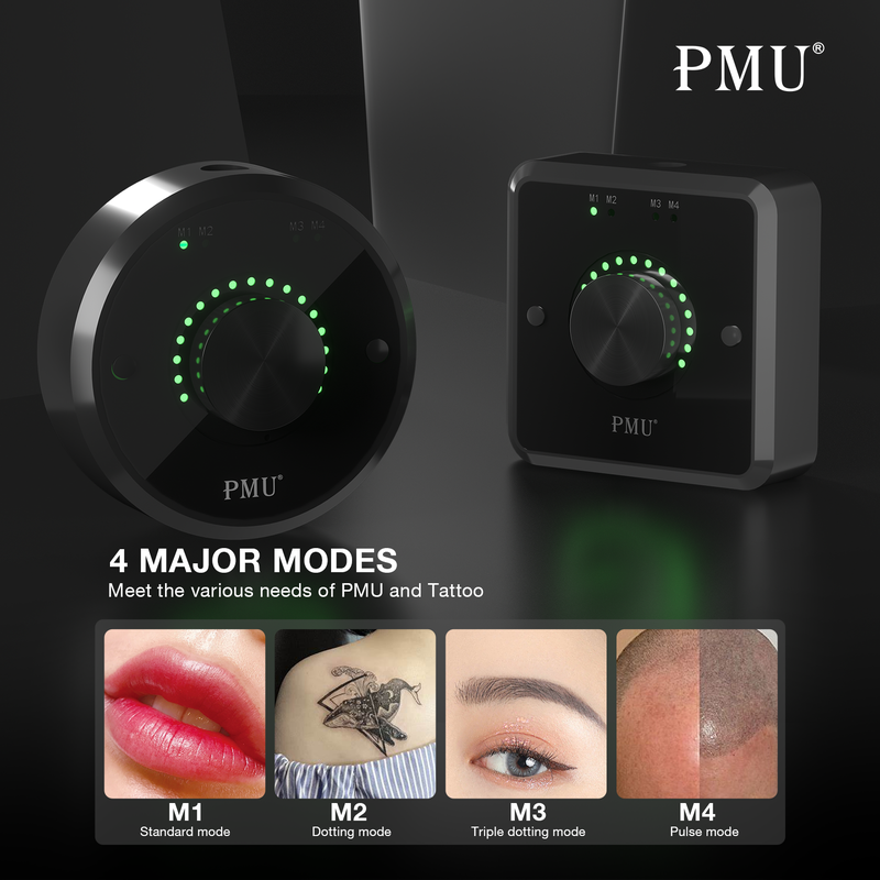 PMU Light Weight Brushless Motor Permanent Makeup Tattoo Machine Gun With RCA Connector Needle Stroke Adjustment