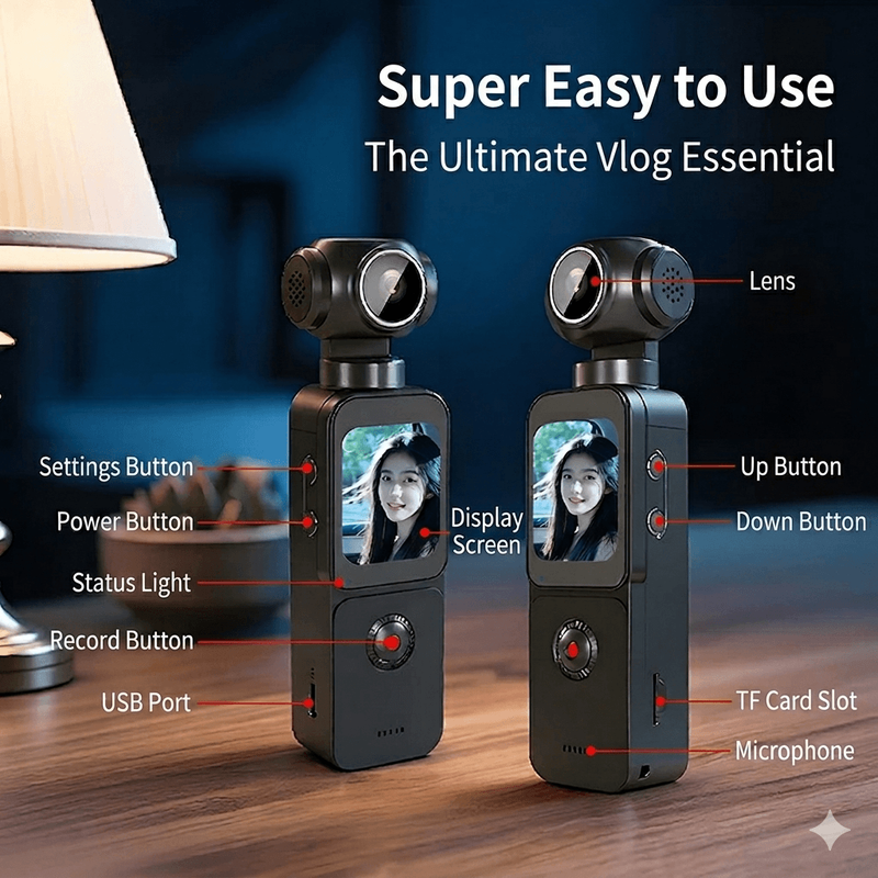 Rotating Pocket Hd Handheld